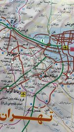 نقشه استان تهران- موسسه جغرافیایی و کارتوگرافی سحاب