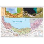 نقشه استان‌های شمالی ایران (گیلان، مازندران و گلستان)